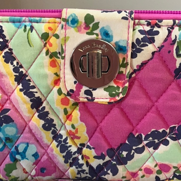 Vera Bradley Pink Floral Quilted Wallet - Picture 3 of 12